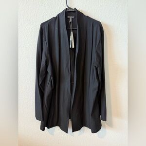 New with tags Eileen Fisher Black 2X Cardigan Blazer Jacket